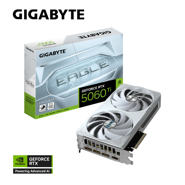 VGA GIGABYTE GeForce RTX™ 5060 Ti EAGLE OC ICE 8G