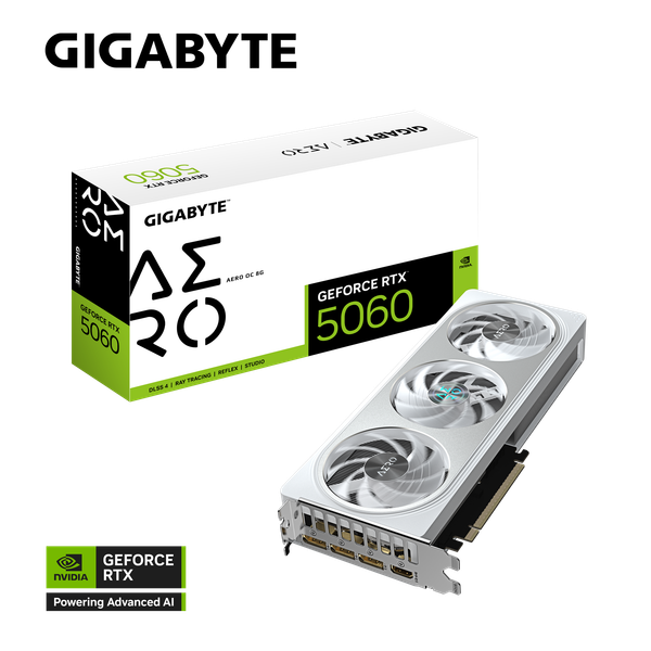 VGA GIGABYTE GeForce RTX™ 5060 AERO OC 8G