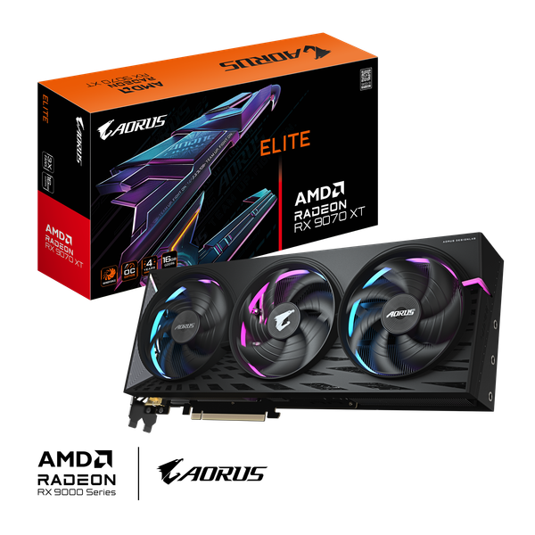 VGA GIGABYTE AORUS Radeon™ RX 9070 XT ELITE 16G