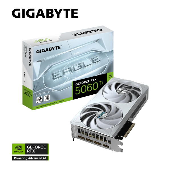 VGA GIGABYTE GeForce RTX™ 5060 Ti EAGLE OC ICE 16G