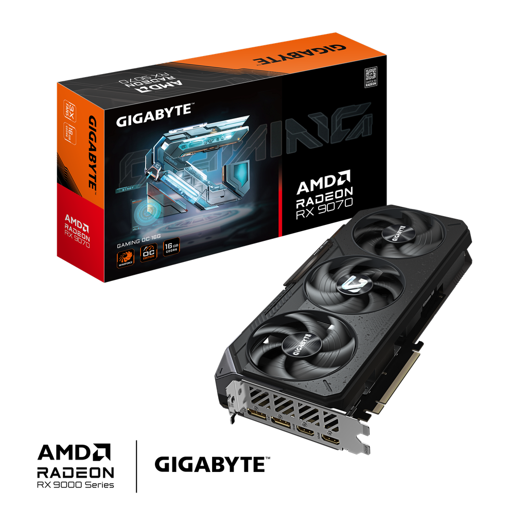 VGA GIGABYTE Radeon™ RX 9070 GAMING OC 16G