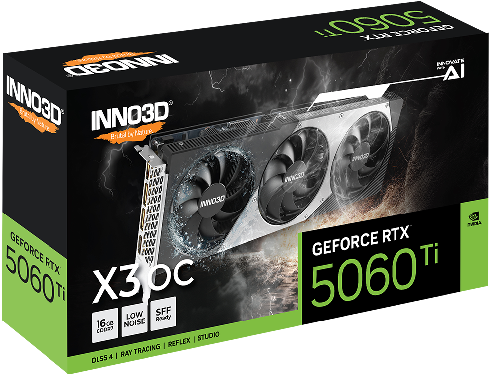 VGA INNO3D GeForce RTX™ 5060 Ti X3 OC 16GB