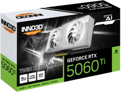 VGA INNO3D GeForce RTX™ 5060 Ti TWIN X2 OC 16GB WHITE