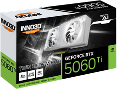 VGA INNO3D GeForce RTX™ 5060 Ti TWIN X2 OC 8GB WHITE