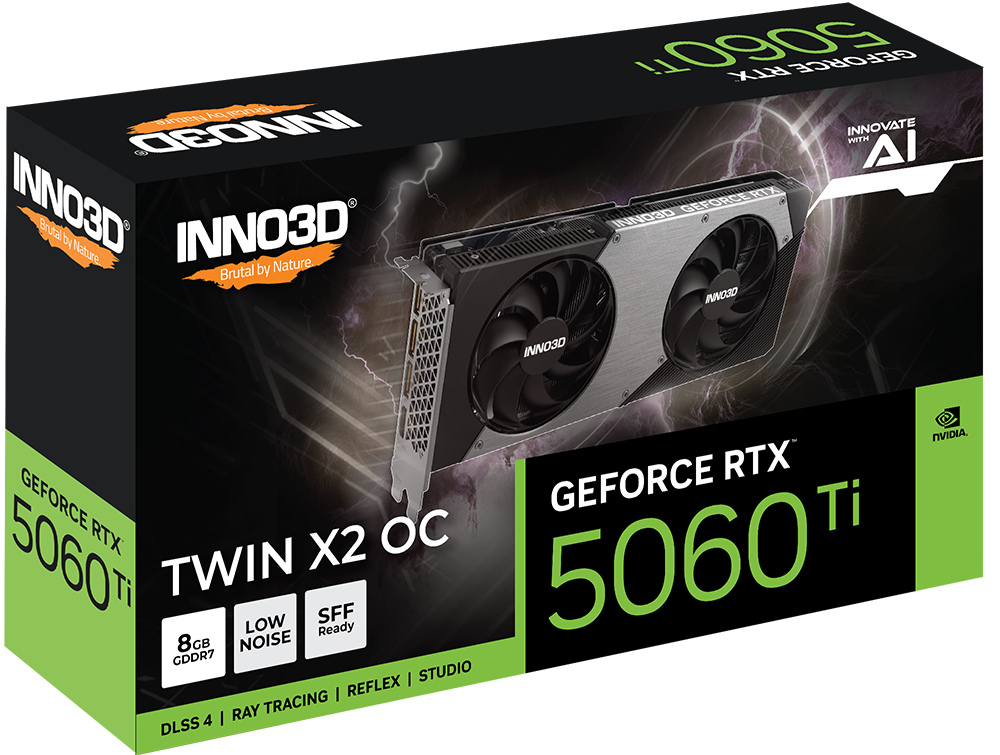 VGA INNO3D GeForce RTX™ 5060 Ti TWIN X2 OC 8GB