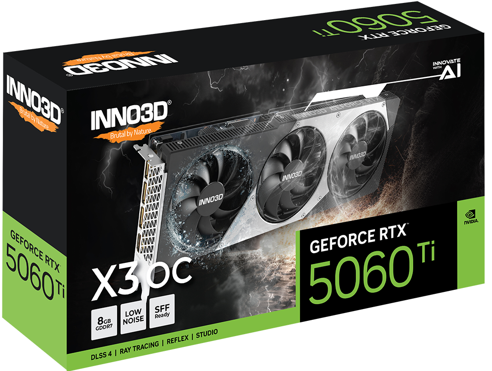 VGA INNO3D GeForce RTX™ 5060 Ti X3 OC 8GB
