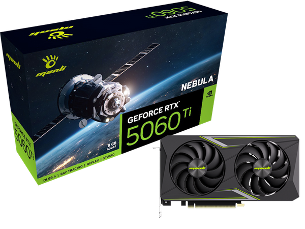 VGA Manli Nebula GeForce RTX 5060 Ti GDDR7 8GB
