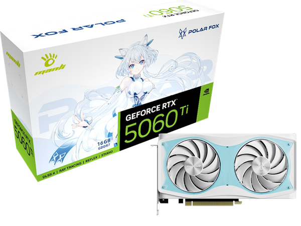 VGA Manli Polar Fox GeForce RTX 5060 Ti OC GDDR7 16GB