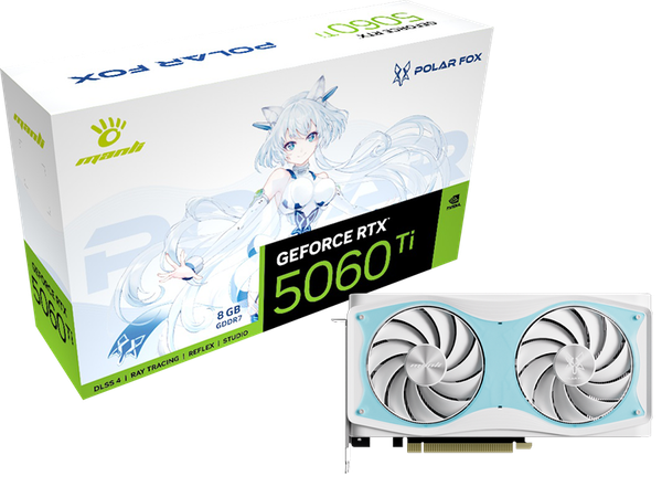 VGA Manli Polar Fox GeForce RTX 5060 Ti OC GDDR7 8GB