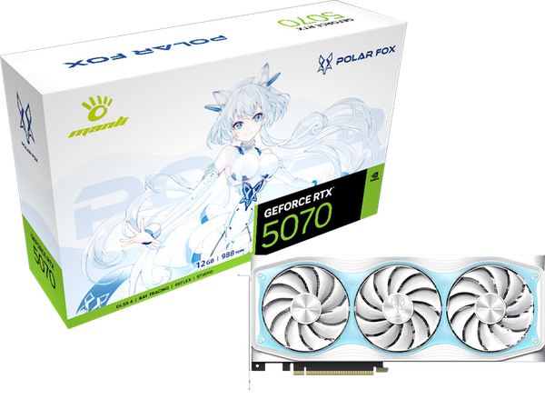 VGA Manli Polar Fox GeForce RTX 5070 OC GDDR7 12GB