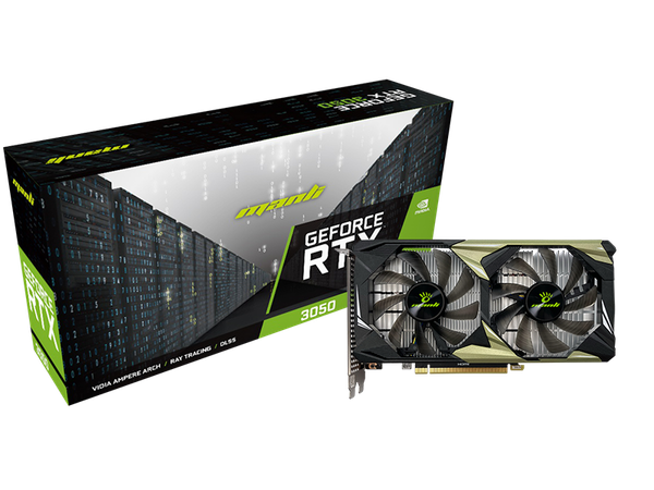 VGA Manli GeForce RTX 3050 Nebula Twin 6GB