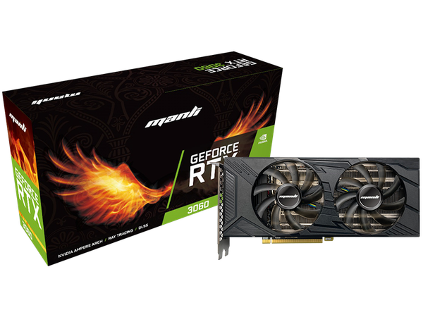 VGA Manli GeForce RTX 3060 Nebula Twin 12GB