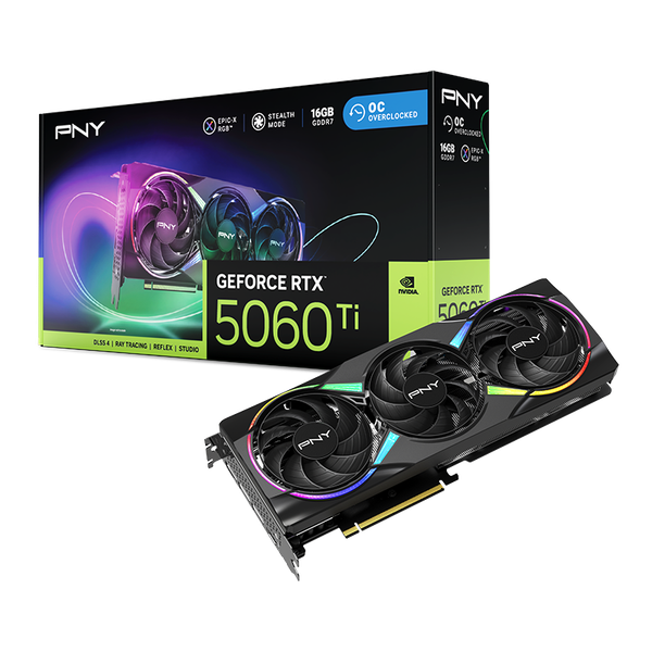 VGA PNY GeForce RTX 5060 Ti ARGB OC 16GB