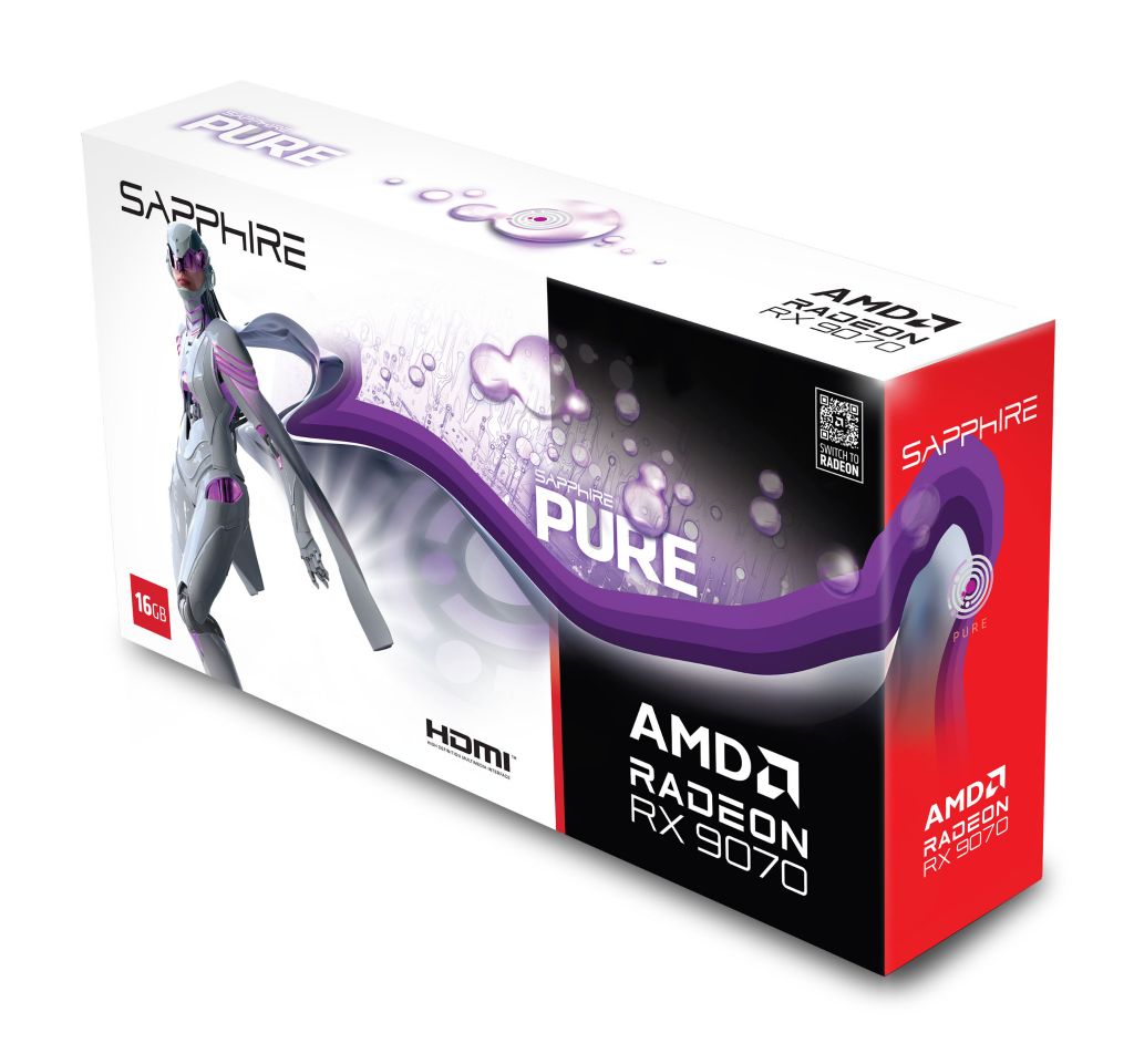 VGA SAPPHIRE PURE AMD Radeon™ RX 9070 GPU