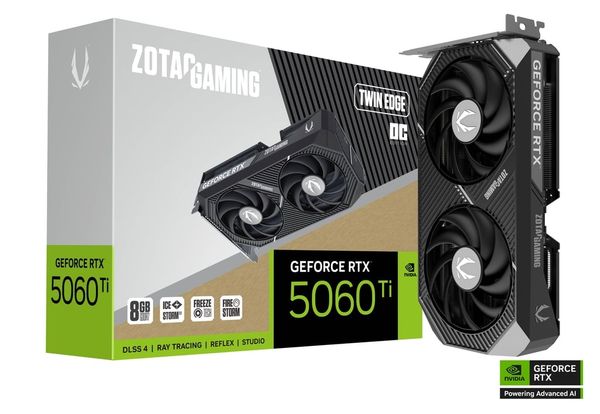 VGA ZOTAC GAMING GeForce RTX 5060 Ti Twin Edge OC 8G
