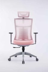 Ghế công thái học ergonomic WARRIOR – Hero series – WEC502 Gray & Pink