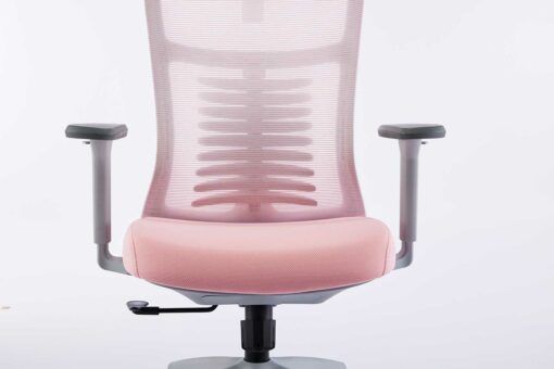 Ghế công thái học ergonomic WARRIOR – Hero series – WEC502 Gray & Pink