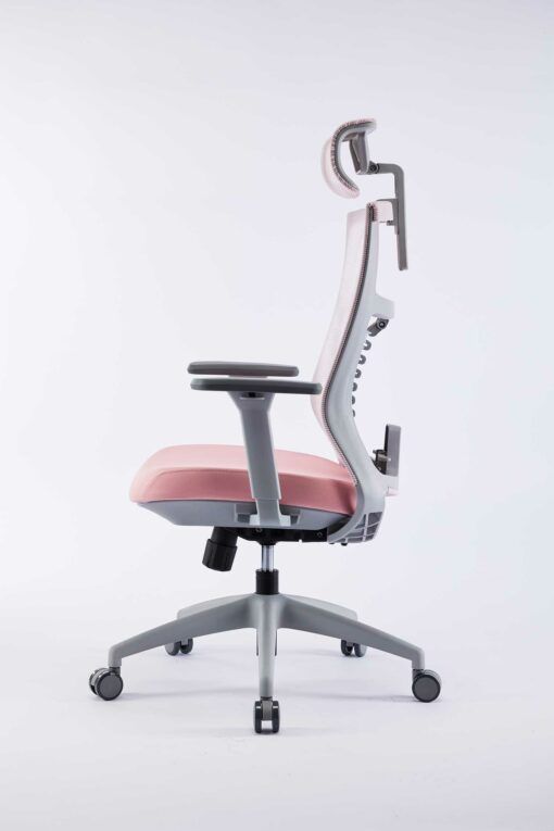 Ghế công thái học ergonomic WARRIOR – Hero series – WEC502 Gray & Pink