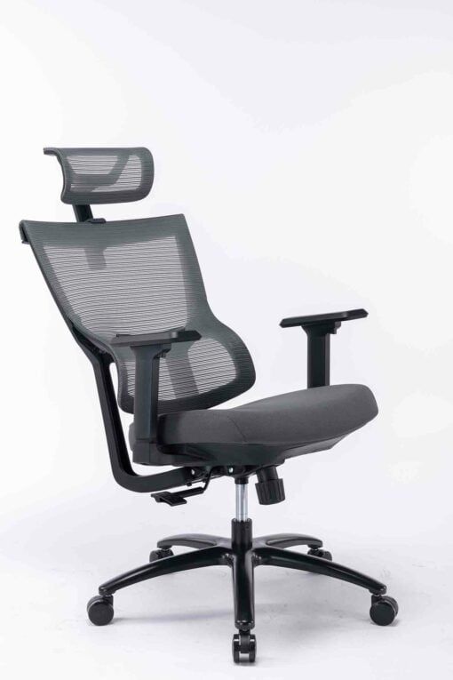 Ghế công thái học ergonomic WARRIOR – Hero series – WEC506v2 Black/Gray