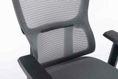 Ghế công thái học ergonomic WARRIOR – Hero series – WEC506v2 Black/Gray