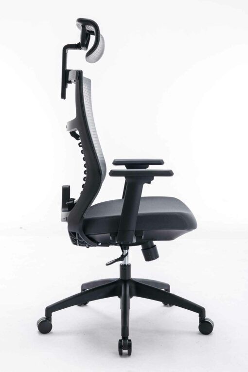 Ghế công thái học ergonomic WARRIOR – Hero series – WEC502 Black Gray