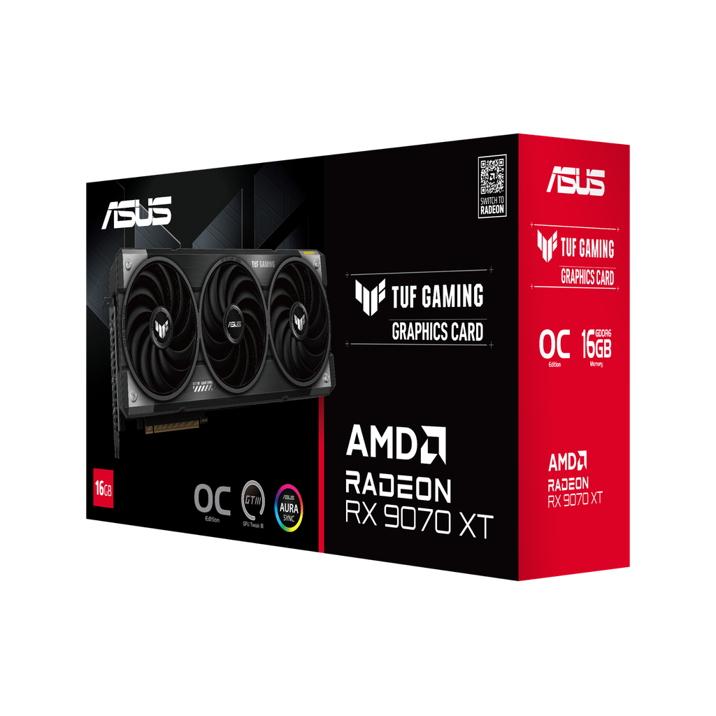 VGA ASUS TUF Gaming Radeon™ RX 9070 XT OC Edition 16GB GDDR6