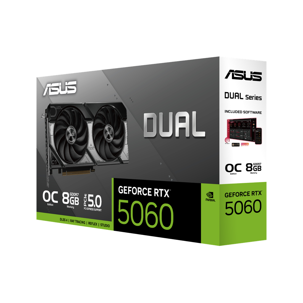 VGA ASUS Dual GeForce RTX™ 5060 8GB GDDR7 OC Edition