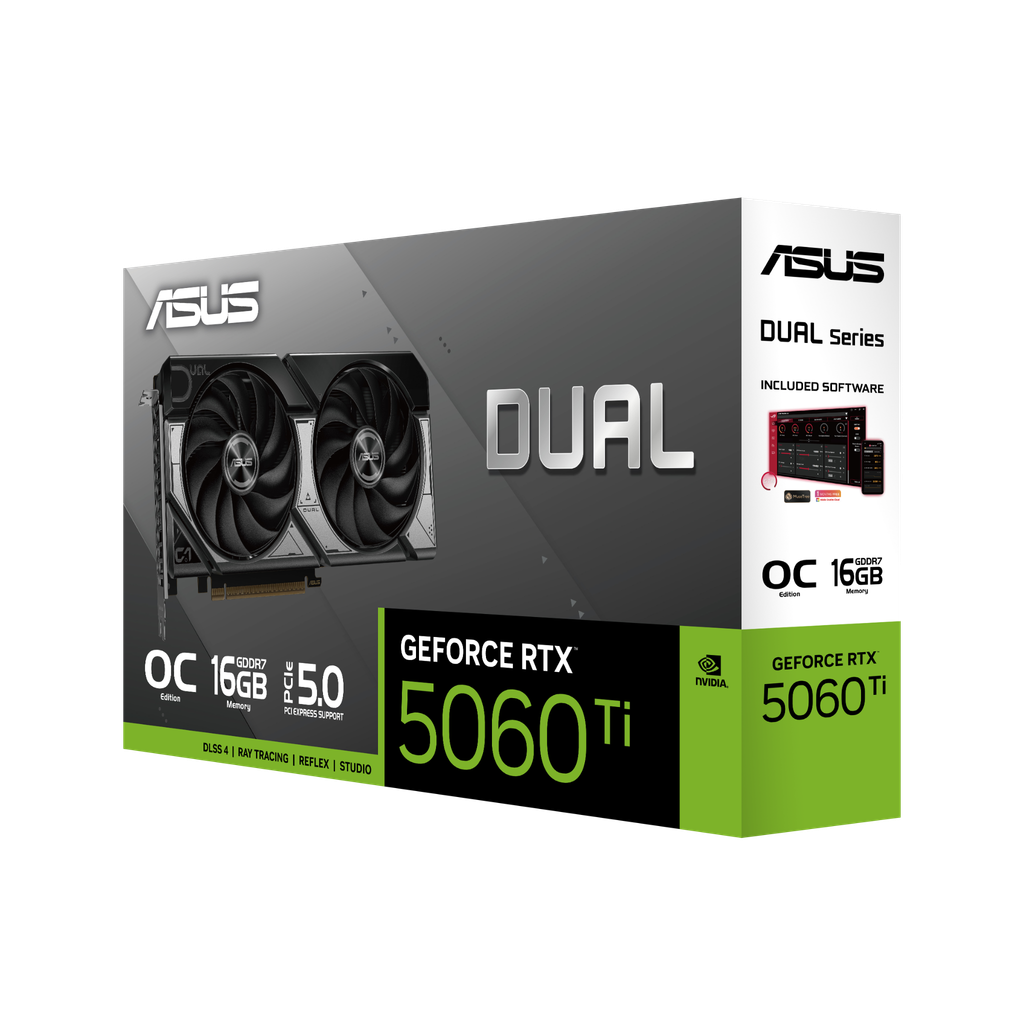 VGA ASUS Dual GeForce RTX™ 5060 Ti 16GB GDDR7 OC Edition