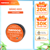 COMBO 10 cuộn băng keo cách điện Nanoco màu đen model: FKPT10BK/ FKPT20BK (10ya/ 20ya)