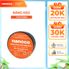 COMBO 10 cuộn băng keo cách điện Nanoco màu đen model: FKPT10BK/ FKPT20BK (10ya/ 20ya)