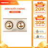 Đèn sưởi gắn tường 2 bóng 550W Nanoco model NBH634BE/NBH649G ( màu beige/vàng đồng)