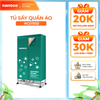 Tù sấy quần áo Nanoco Model NCD1502 màu xanh, công suất 1500W, (sức chứa ≤ 20kg)
