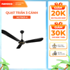 Quat trần Nanoco model NCF5631-K ( màu đen, 2 chế độ gió, 80W) - KHÔNG BAO GỒM LẮP ĐẶT
