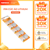 Pin Lithium 3V 160mAh/220mAh Nanoco model NCR2025/ NCR2032  (5 viên/vỉ )