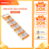 Pin Lithium 3V 160mAh/220mAh Nanoco model NCR2025/ NCR2032  (5 viên/vỉ )