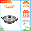 Nồi lẩu inox đơn Nanoco model NCWY320, 320 gam