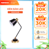 Đèn bàn E27 cổ điển sang trọng Nanoco model NDKC04IB (không bóng) + tặng kèm 1 bóng Led bulb đui E27- 5W