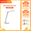Đèn bàn LED Nanoco model NDKC668 (8W, nhôm trắng bạc, nhiệt độ màu ánh sáng tùy chỉnh)