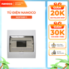 Tủ điện âm tường Nanoco model NDP104P-1/ NDP108P-1 (mặt nhựa đế nhựa)