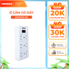 Ổ cắm có dây Nanoco model NES3332-S1 (3 ổ đa năng, 3 ổ 2 chấu, 1 công tắc, dây điện 3m và 5m)