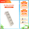 Ổ cắm có dây Nanoco model NES43415 (4 ổ đa năng, 4 công tắc, dây điện 3m và 5m)