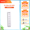 Ổ cắm có dây Nanoco model NES5215 (5 ổ cắm 2 chấu, 1 công tắc, dây điện 3m và 5m)