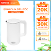 Bình đun siêu tốc inox 304 Nanoco model NKT1750 dung tích 1.7 lít (đèn LED báo sôi, giữ ấm sau khi sôi)