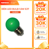 Bóng bulb LED E27 Nanoco model NLB0 1.5W (màu xanh, lục, cam, hồng, đỏ, tím, trắng, vàng)