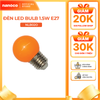 Bóng bulb LED E27 Nanoco model NLB0 1.5W (màu xanh, lục, cam, hồng, đỏ, tím, trắng, vàng)