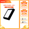 Đèn Panel LED Nanoco model NPL24*SB 24W màu đen hình vuông (3000K, 4000K, 6500K)