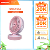 Quạt sạc 6inch Nanoco model NRF6213, có xoay, màu xanh, màu hồng, dùng tối đa 7.5 giờ