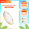 Đèn LED SLIM downlight Hera Nanoco φ90 7W (viền vàng, trắng, bạc - ánh sáng trắng, trung tính, vàng)