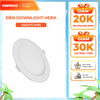 Đèn LED SLIM downlight Hera Nanoco φ90 7W 3 màu model: NSD07CG90/ NSD07CS90/ NSD07CW90 - viền vàng, trắng, bạc