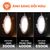 Đèn downlight LED Nanoco φ135 12W viền vàng/ trắng/ bạc (ánh sáng trắng/ trung tính/ vàng)